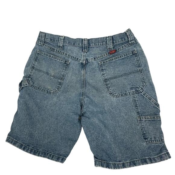 Wrangler Distressed Carpenter Shorts 34 Dadcore Retro Dad Shorts Normcore Casual - Picture 2 of 4